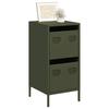 Sideboard Olive Green 35 X 39 X 73.5 Cm Cold Rolled Steel