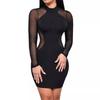 Premium Quality Women Sexy Long Sleeve Bandage Bodycon Evening Cocktail Mini Dress