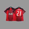 Retro jersey, football jersey, classic nostalgic replica Thai jersey, game training jersey, short-sleeved sportswear.