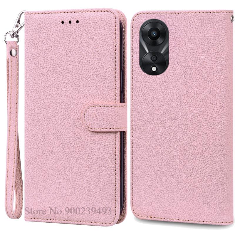 For OPPO A78 5G Case Soft Silicone Leather Wallet Case For OPPO A58 5G A 78 Phone Case For OPPO A78 5G Cover Coque Fundas Etui