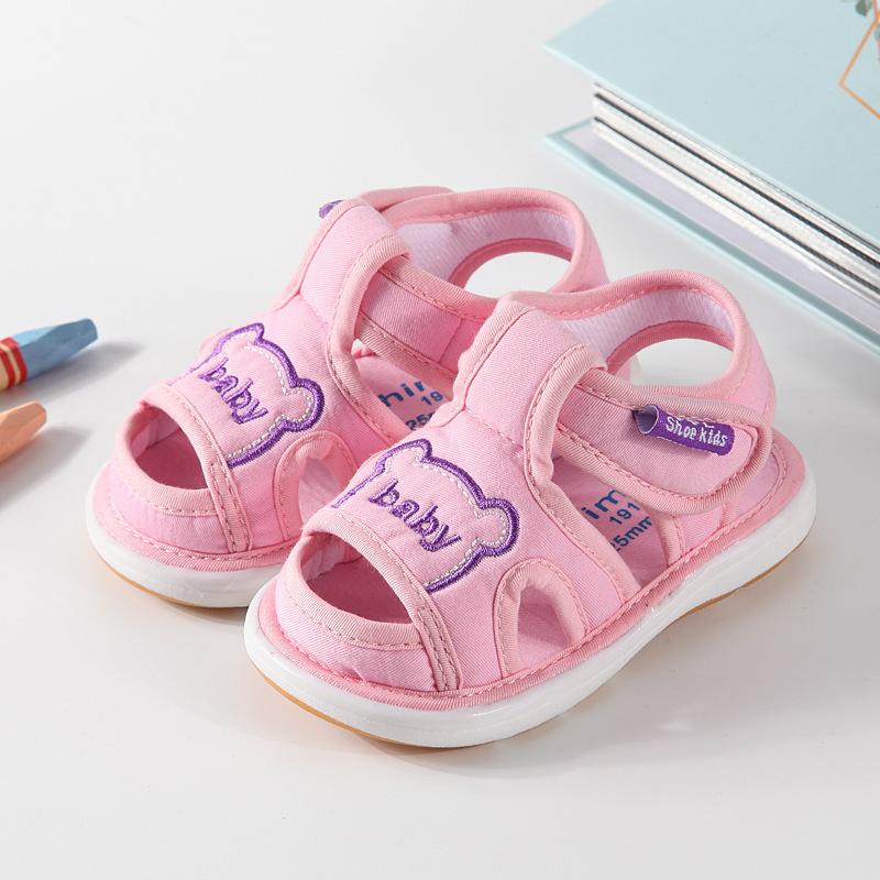 Learning-to-walk shoes called cloth shoes, boys' sandals, summer girls' small kids shoes, 0–1/2/3 years old infant soft sole children's shoes
