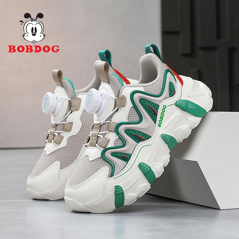 Babu Bean classmates boys shoes 2025 new spring and autumn mesh breathable children's sports shoes medium and older children's running shoes