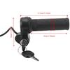 with 2 Keys Electric Bike Throttle Grip Waterproof Full Twist Throttle  E-Bikes