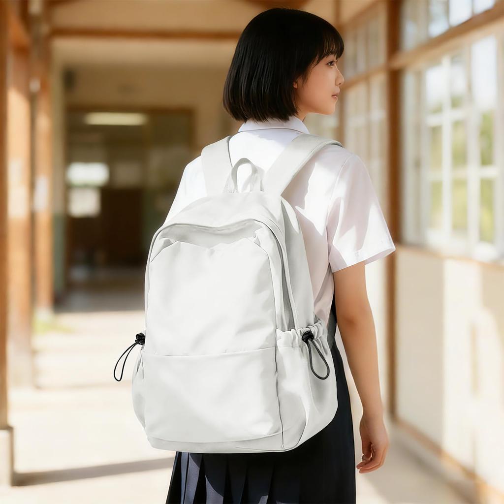 Popular School Backpack for High School Daytime Outdoor Backpack for Men and Black Backpack for Junior High School Lightweight Travel Bag for