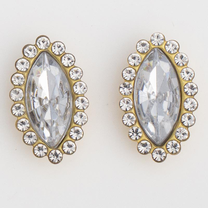 Eco-friendly Production Marquise Sunflower Double-layer Navette Flatback Acrylic Rhinestones 100pcs&5*10MM