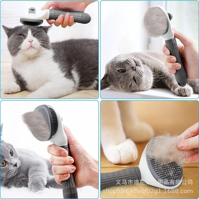 Pet Comb One-click De-floating Hair Removal Comb Dog and Cat Hair Removal Comb Special Cat Comb Pet Supplies