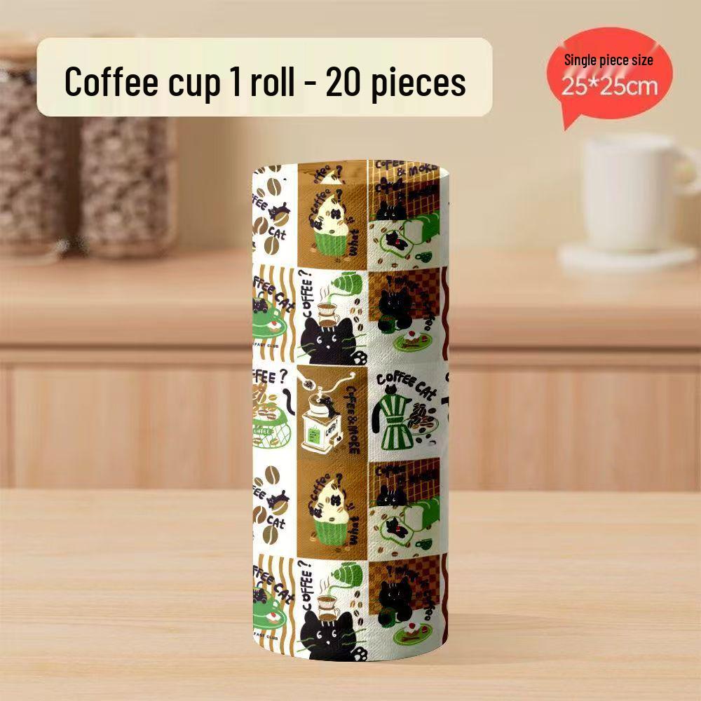 Dual-Use Ultra-Fine Fiber Tearable Kitchen Towel Roll