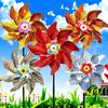Colorful Bird Repellents Windmill Outdoor Wind Spinners for Yard Garden Lawn Laser Sparkly Reflective Pin Wheels Bird Repeller