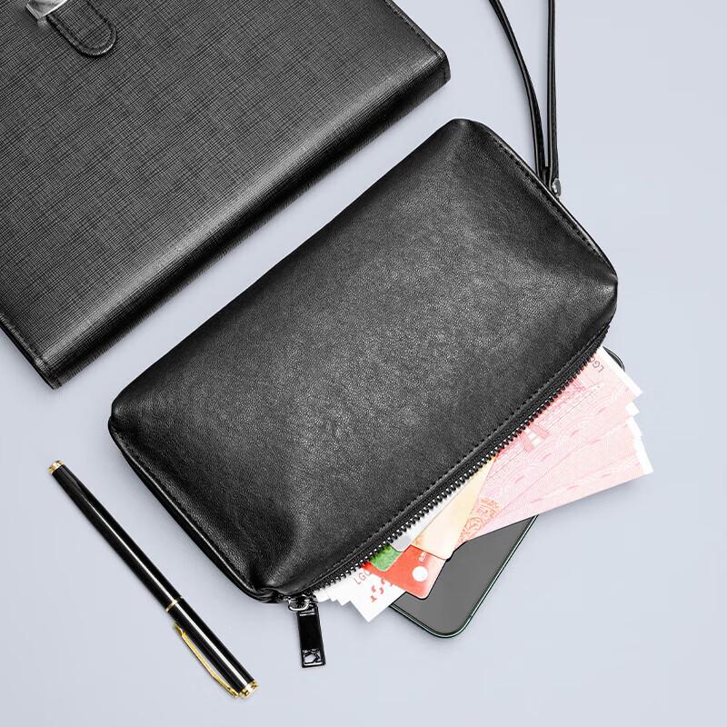 COW Men's Genuine Leather Clutch Bag