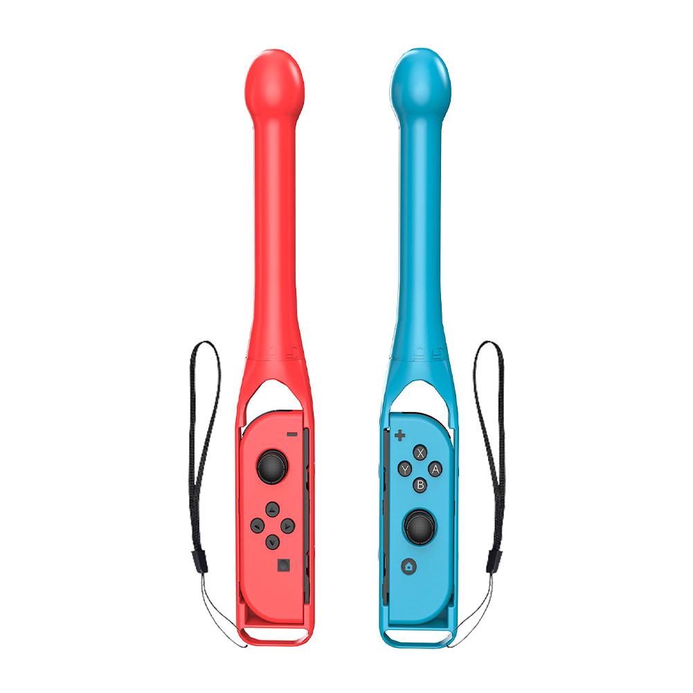 

For Switch Accessories Bundle Drumsticks Bowling Grips Wrist and Leg Strap Joy-con Grips Controller Grips for Joycon Controllers