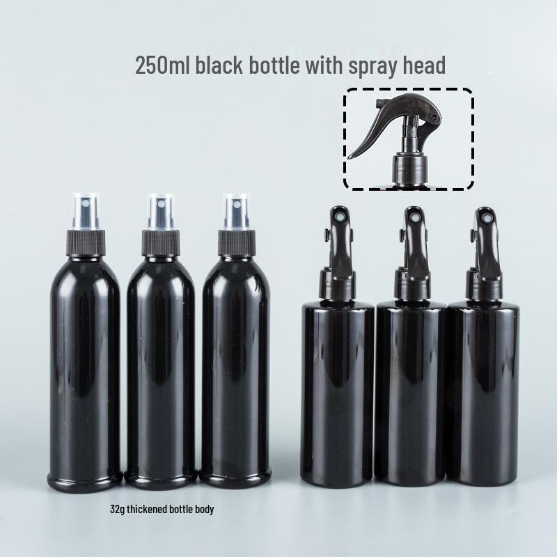 250ml Black Fine Mist Spray Bottle for Flowers and Disinfectants