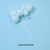 Pom-pom & Star Cake Toppers with 3D Clouds - Festive Birthday Table Decor