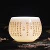 100ml Customized Exquisite Ceramic Teacup Household Beauty Master Cup Handmade Portable Tea Set Chinese White Porcelain Tea Bowl