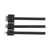 3Pcs Leather Perforated Tool Black Tooth Durable Quick Easy DIY Leather Craft Tool Kits4mm
