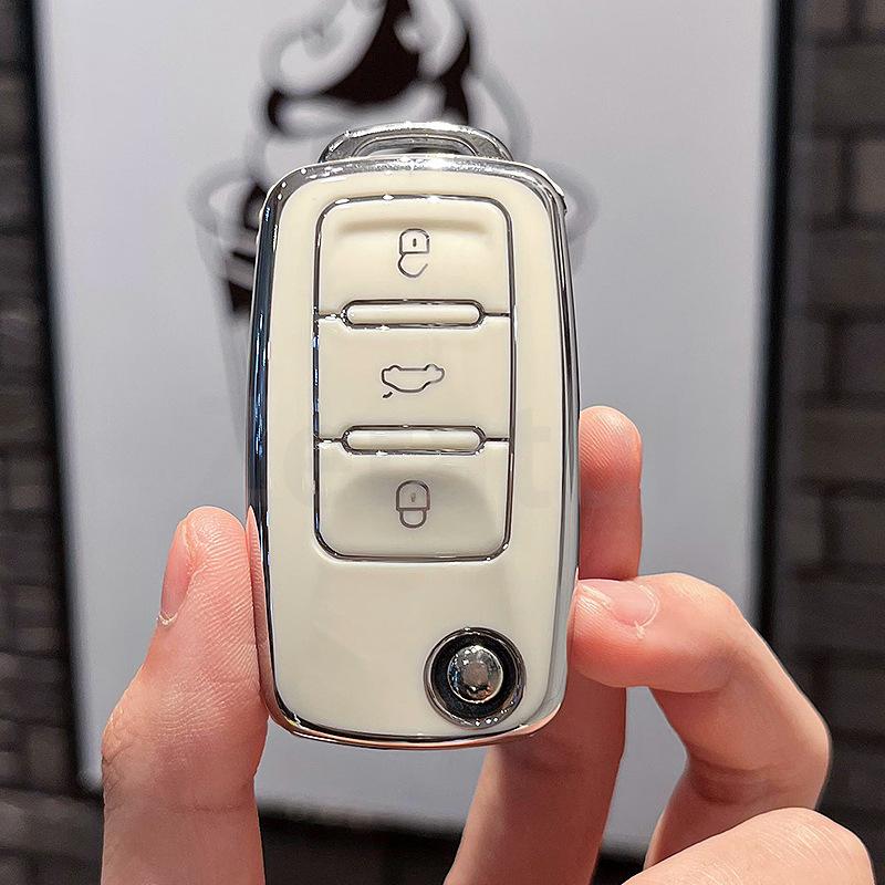 2/3 Buttons Fit For Vw Volkswagen Golf 4 5 6 Mk6 Polo Tiguan Passat B5 B6 B7 Jetta Lavida Fit For Skoda Octavia Tpu Auto Key Fob Cover Case