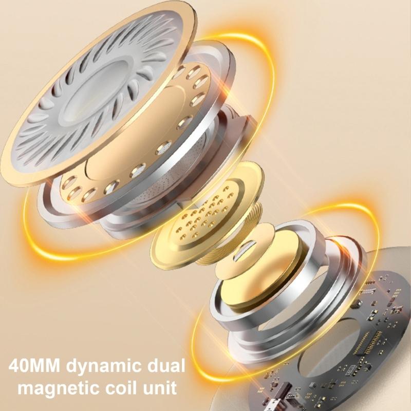 Gamings Headsets 5.4 Wireless Earphone Over Ear Wireds Headphones With Microphones for Laptops Gamers