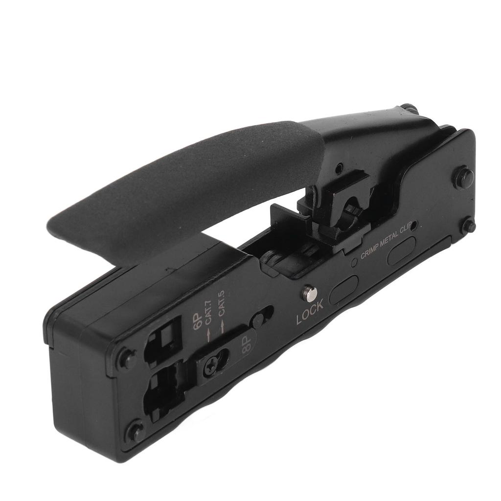 Zestaw szczypiec do zaciskania kabli z grzechotką Zaciskarka do kabli sieciowych Narzędzie do ściągania izolacji i cięcia z 10 szt. RJ