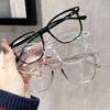 3 Pairs of Transparent Lenses, Fashionable and Simple Neutral Glasses Suitable for Daily Wear