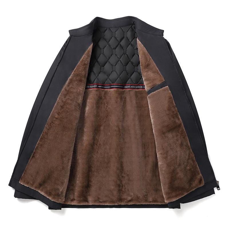 Herren Fleecegefütterte Executive Jacke - Frühling & Herbst Oberbekleidung