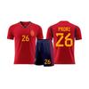 Spanien 2425 Heim- & Auswärts-Fußball-Trainingsset - Schnelltrocknend, Atmungsaktiv, Schweißableitendes Trikot