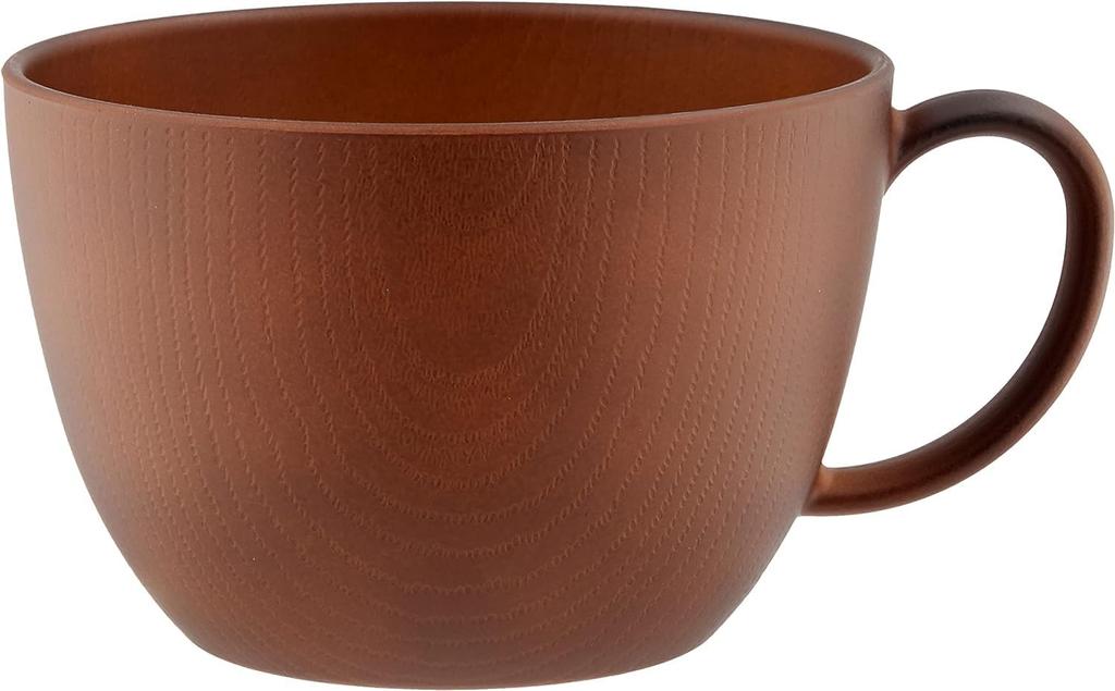 Of Masakazu Showa Isso Stylish Soup Wood Grain Clean Microwave and Dishwasher Made In Ideal for Outdoor and Earthquake Preparedness Wood Grain [Bulk