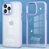 For iPhone 16 Pro Clear Phone Case PC+Silicone Shockproof Back Cover