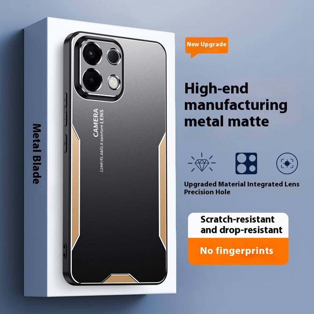 

For Oppo K13 5G (Oppo K12s) Phone Case Aluminium Alloy TPU PC Back Cover Silver