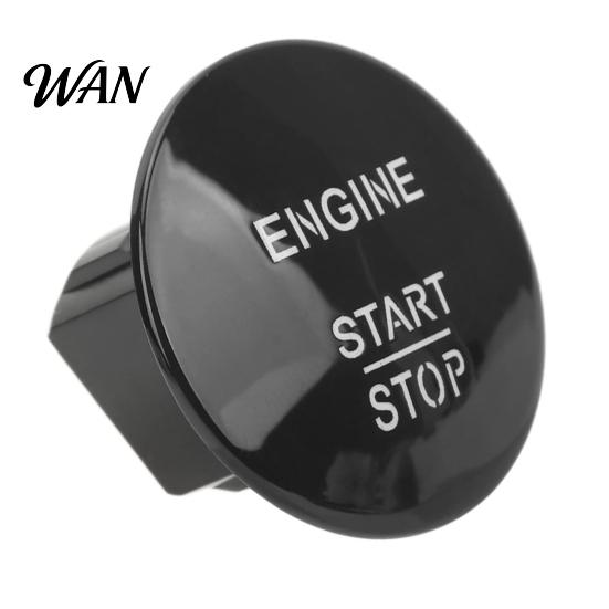 Engraved Characters Start Button Engine Stop Switch for Mercedes Benz, Car Push Easy Install Starter Switch, Button, Replacement Accessory OEM Style