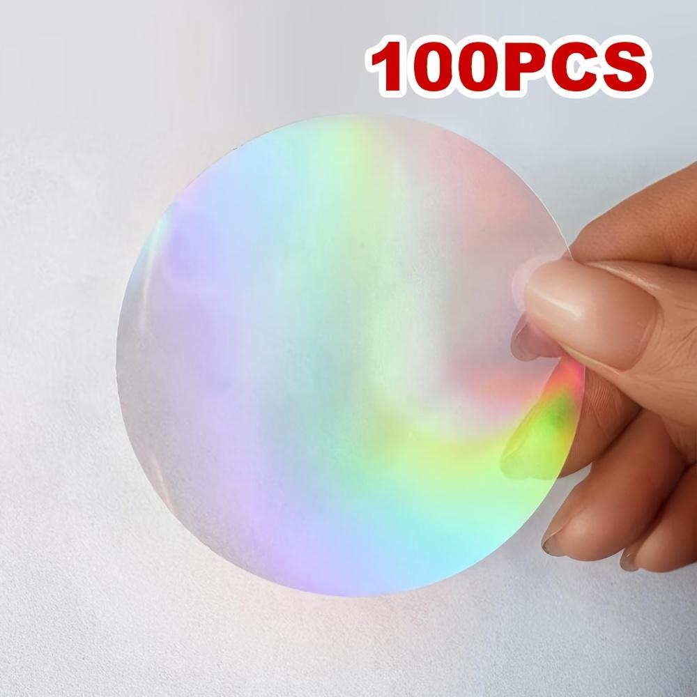 

100 Pcs Clear Badge Film – Durable Polyester Plastic Round Protective Film for Button Manufacturers, Craft Materials for Gift
