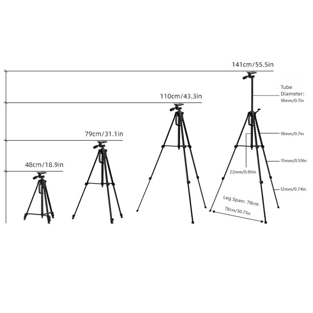 Trepied Profesional Multifuncțional Stativ pentru Înregistrare Video Lumină pentru Pescuit