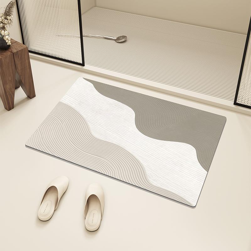 Bath Mat Diatom Mud Absorbent Floor Mats Anti-slip Entrance Doormat Bathroom Carpet Toilet Area Rugs