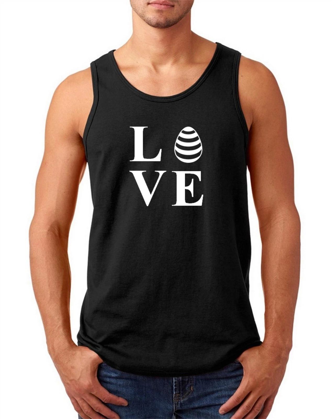 Mens Tank Top Love Egg Shirt Easter T-Shirt Lovely Tee Funny Gift Idea Holiday XL