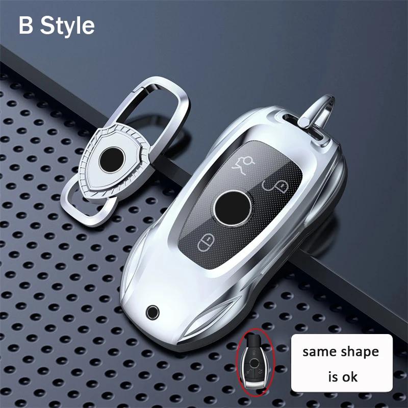 New Fashion Ziny Alloy Car Key Case Cover for Mercedes Benz A B C E S Class W204 W205 W210 W212 W213 W176 W463 GLC GLB GLE AMG