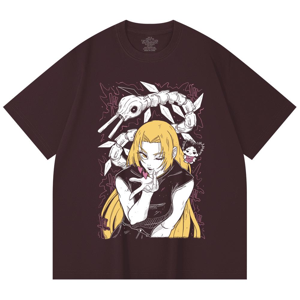

230 Gsm 100% Cotton Jujutsu Kaisen V58 Yuki Print Unisex Heavy Cotton T Shirt 2XL