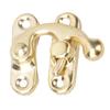 30 Pcs Hasp Hook Retro Style Iron Latch Hook Hasp for Jewelry Gift Boxes 3.2 X 2.8cmYellow Right