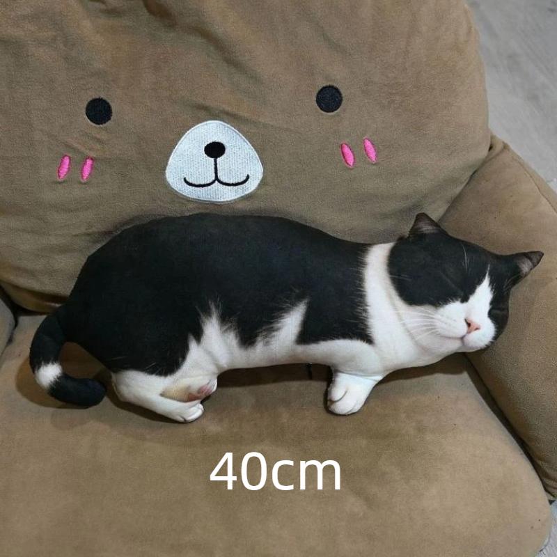 3D Printed Pig Stuffed Plush Pillow Realistic Soft Skin Friendly Fabric Cute Cushion for Sofa Bed Holiday Gift for Kids