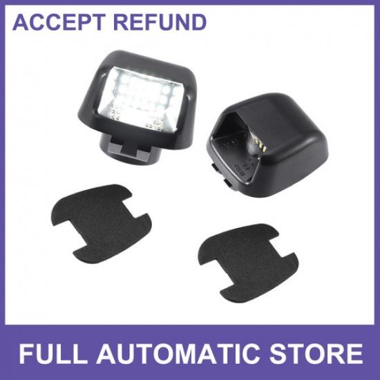 6000K White LED License Plate Light 1 Pair  for Nissan Frontier 2007-