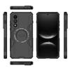 For OnePlus Nord 5 5G/OnePlus Ace 5 Ultra 5G Magnetic Case WANLONFENG DJ Series PC TPU Phone Cover with 2Pcs Tempered Glass Film