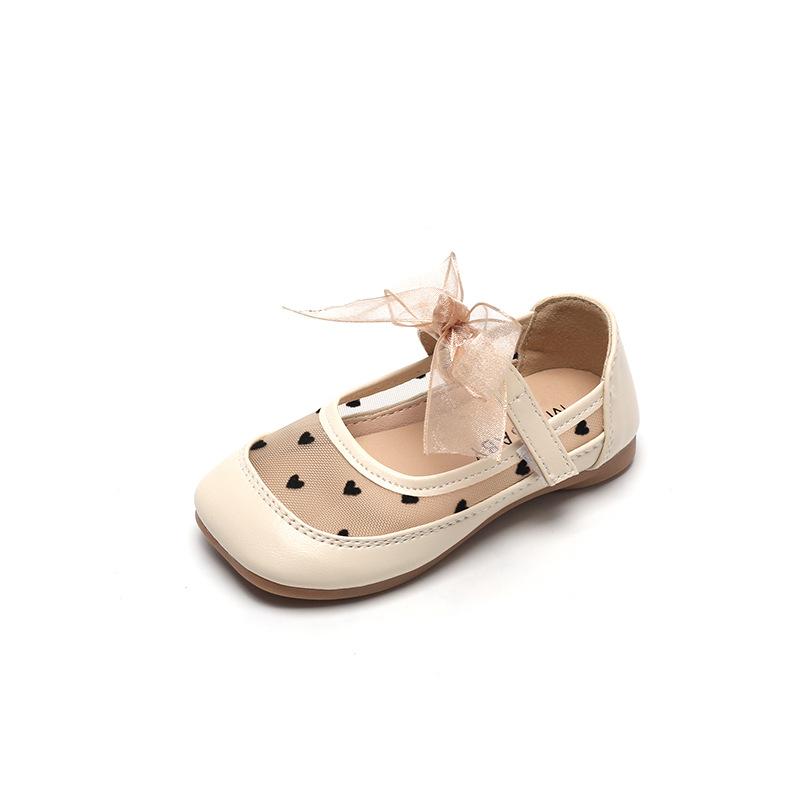 Girls' Little Leather Shoes Spring New kids Shoe Soft soled Anti slip Girl Shoe Butterfly Knot Girl Single Shoe Princess Shoes