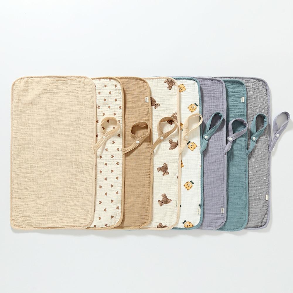 Strong Absorbent Infant Diaper Mat Soft Baby Bed Pad Cute Baby Diaper Changing Pad  Travel