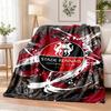 Stade Rennais FC Printed Flannel Blanket Warm Comfort Bed Throw For Indoor Home Decoration