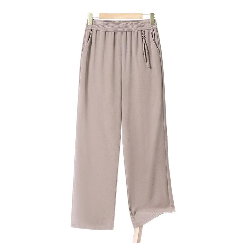 Summer High-Waisted Elastic Wide-Leg Maternity Pants for Women - Stylish, Slimming, Casual Wear for All Ages