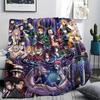 Demon Slayer Tanjiro Print Flannel Blanket, Ultra Soft High Quality All Seasons Warm Throw, Home Decor Cozy Blanket, Perfect Christmas Gift