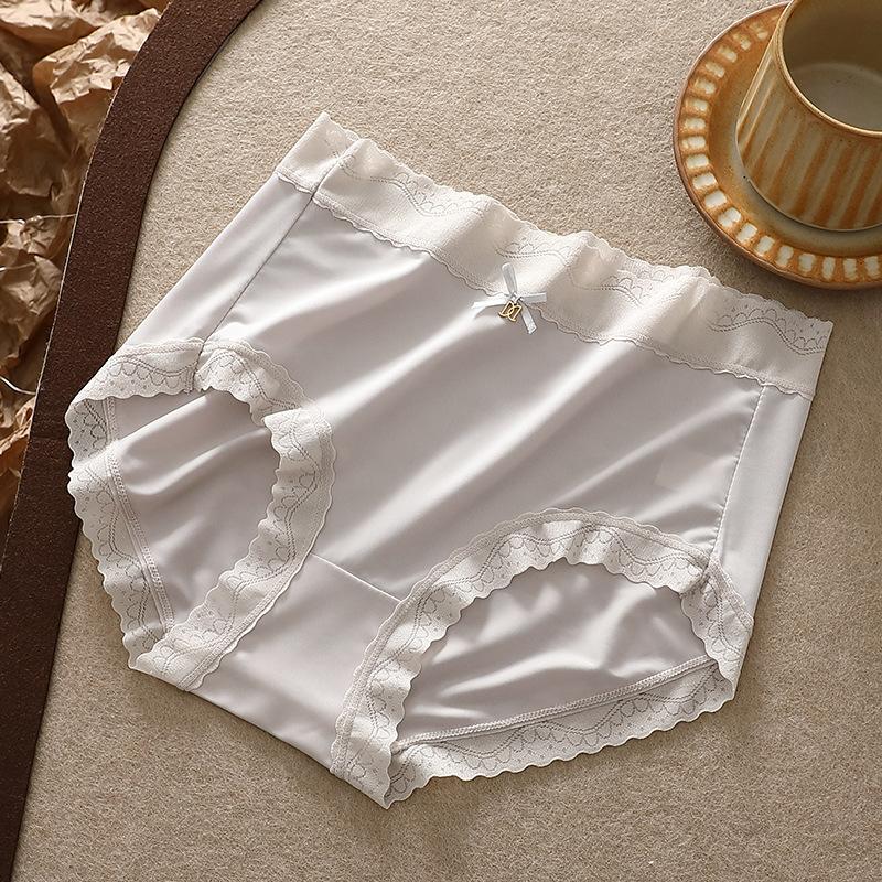 

Сексуальное кружевное нижнее белье для женщин, бесшовные трусики из замороженного шелка с шелковистым тактильным прикосновением, невидимое атласное кружевное женское нижнее белье, трусики, трусы XL/2XL серый