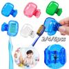 2/4/6pcs Travel Toothbrush Head Covers Random Toothbrush Protector Cap Portable Plastic Storage Clips For Bathroom Accessories
