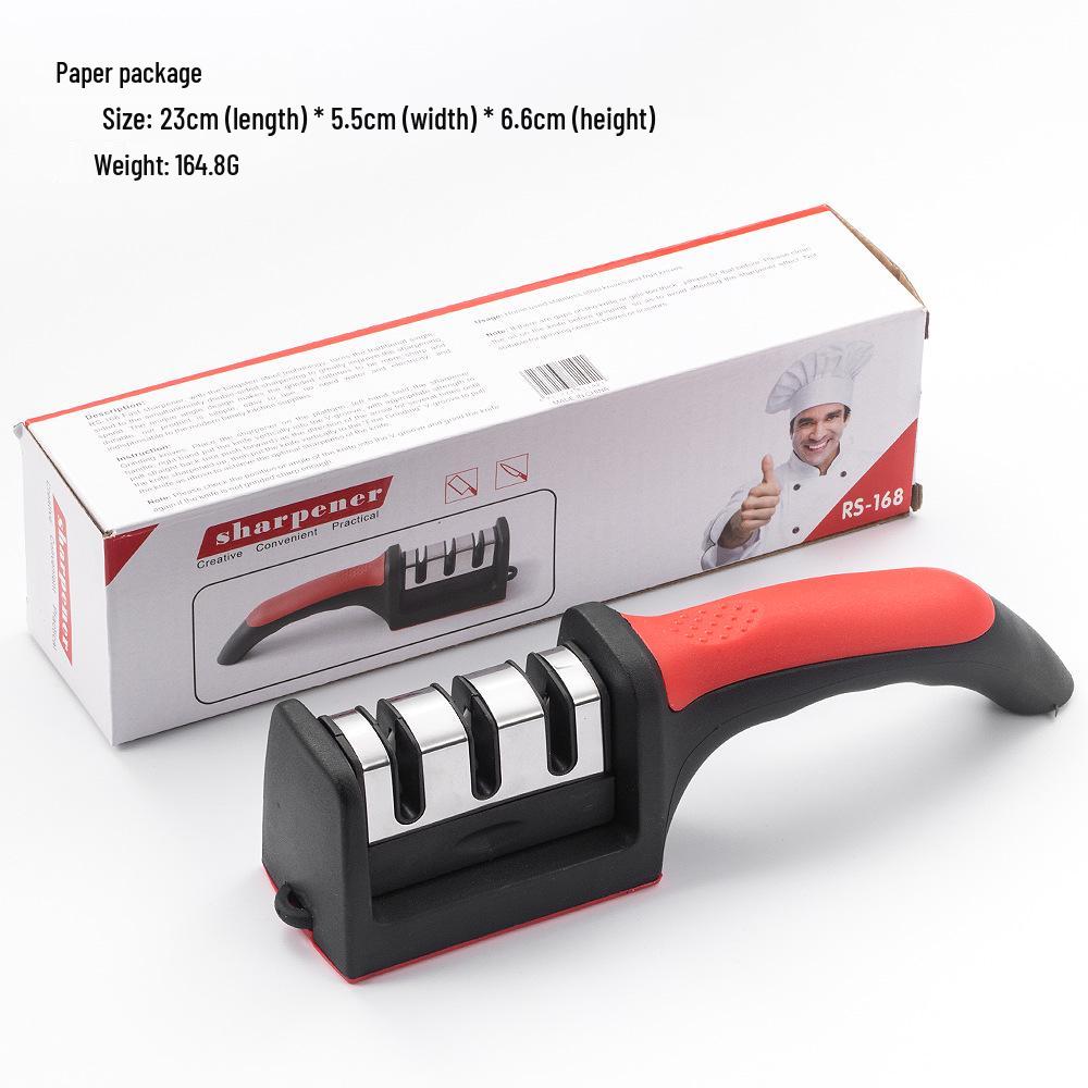 3-in-1 Multifunctional Knife Sharpening Whetstone: Fine Grind, Household & Commercial Use