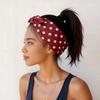 Polka Dot Women Wide Headwraps Large Non Slip Hairband Hair Accessories Bow Headbands  Sports
