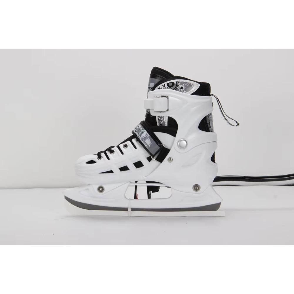 

Роликовые зимние коньки Детские Подростковые Коньки для катания на льду Кроссовки Для начинающих Мальчик и Девочка Катание на роликах Теплая Дышащая Обувь 39-42 белый