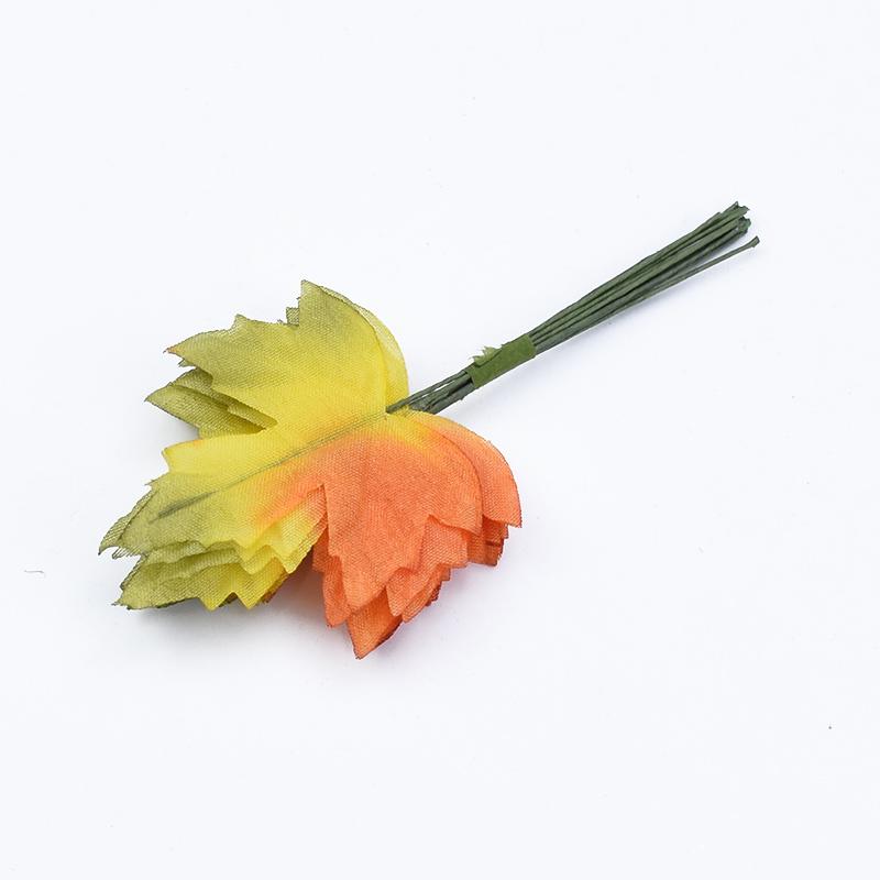 

12 шт. Искусственные листья Шелковые зеленые листья для вечеринки Свадьбы Домашнего декора Скрапбукинга Рукоделия Подарки своими руками Коробка Дешевые искусственные растения
