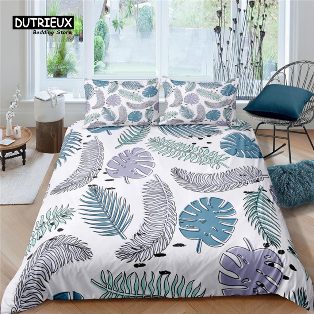 

Роскошный комплект постельного белья для дома с золотым принтом цепей и листьев 2/3 предмета, размер Queen и King, детский комплект постельного белья, размер EU/US/AU EU single(135x200cm)